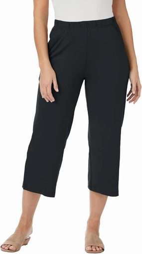 Jessica London Women's Plus Size Soft Ease Wide Crop