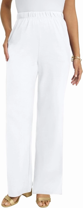 Jessica London Women's Plus Size Soft Ease Wide Leg Pant