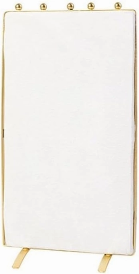 Jewelry Holder Stand Beige High-grade Jewelry Display Rack Home Jewelry Display Double-sided Velvet Necklace Rack Jewelry Storage Ornaments Jewelry Display(Small)