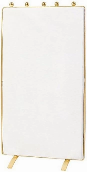 Jewelry Holder Stand Beige High-grade Jewelry Display Rack Home Jewelry Display Double-sided Velvet Necklace Rack Jewelry Storage Ornaments Jewelry Display(Small)