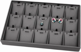 Jewelry Holder Stand Multi-compartment Black Jewelry Rack Ring Tray Necklace Earring Stud Earring Storage Jewelry Display