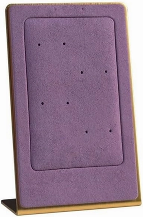 Jewelry Holder Stand Necklace Display Rack Light Luxury Velvet Earrings Rack Simple Creative Jewelry Display Storage Racks Jewelry Display(Purple)