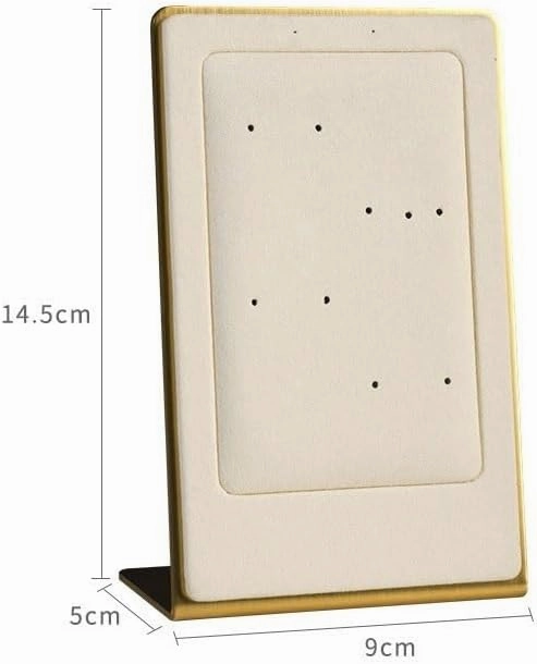 Jewelry Holder Stand Necklace Display Rack Light Luxury Velvet Earrings Rack Simple Creative Jewelry Display Storage Racks Jewelry Display(Purple)