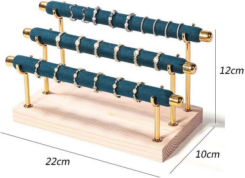 Jewelry Holder Stand Ring Display Rack Ladder Jewelry Storage Rack Jewelry Store Ring Placement Rack Jewelry Display Props Jewelry Display(Pink)