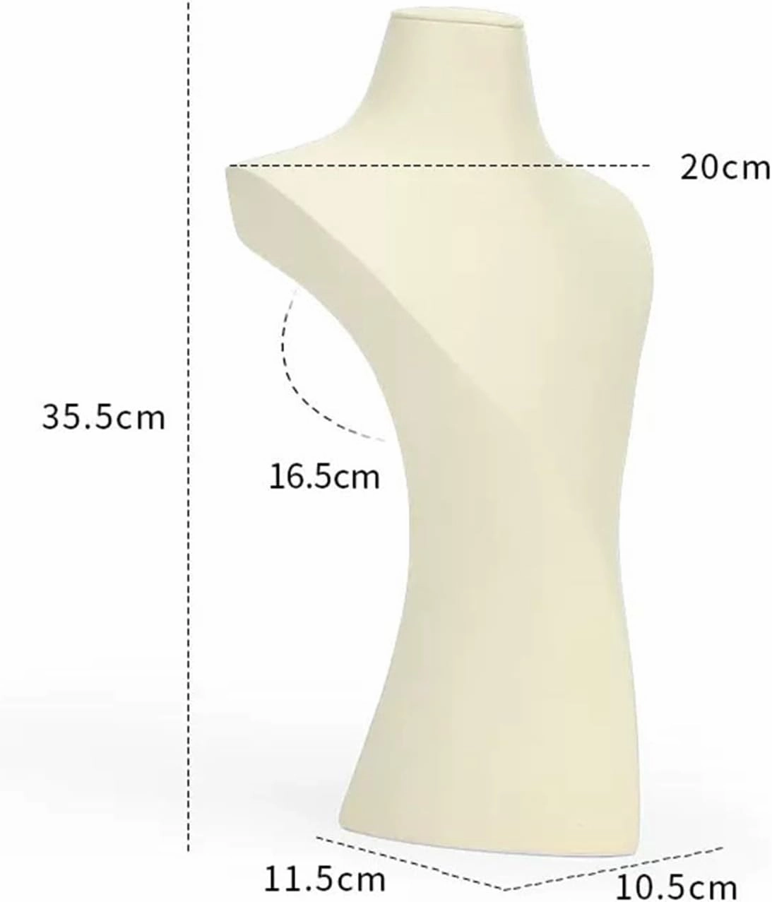 Jewelry Holder Stand Velvet 3D Jewelry Bust Necklace Holder Stand Display Jewelry Stands Mannequin Bust Jewelry Organizer Displays for Shop Event Shows Jewelry Display(Medium)