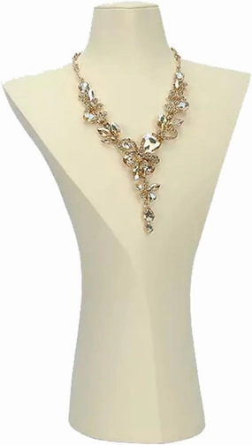 Jewelry Holder Stand Velvet 3D Jewelry Bust Necklace Holder Stand Display Jewelry Stands Mannequin Bust Jewelry Organizer Displays for Shop Event Shows Jewelry Display(Medium)