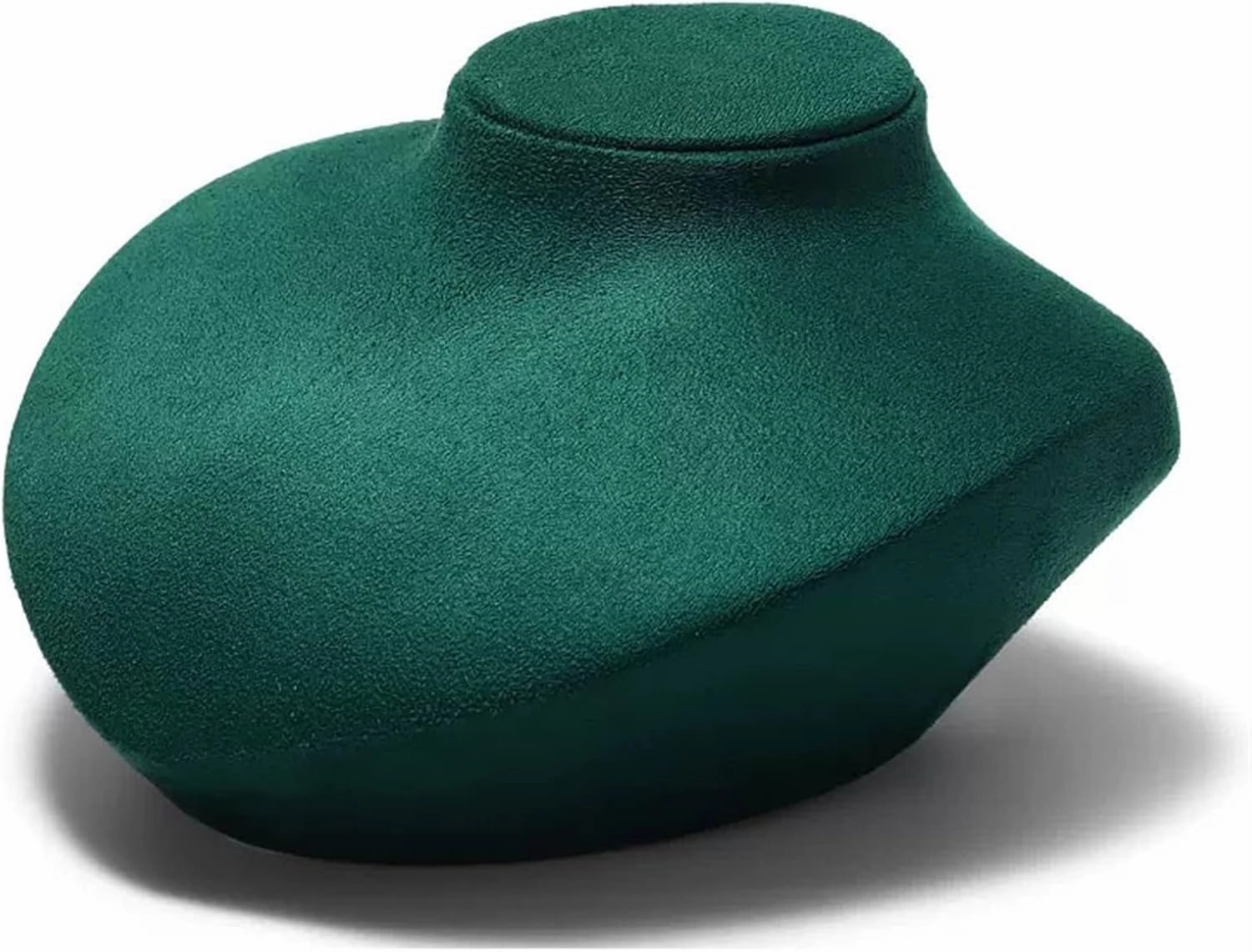 Jewelry Holder Stand Velvet Lay Down Necklace Bust Display Jewelry Display Necklace Chain Jewelry Bust Display Holder Stand Necklace Jewelry Organizer, 1 Pcs Jewelry Display(Green)