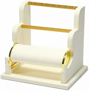 Jewelry Towers Earring Display Holder, Velvet Jewelry Display Stand, Detachable Bracelet Display Organizer Stand, Jewelry Holder for Watch Display Jewelry Rack (Color : D)