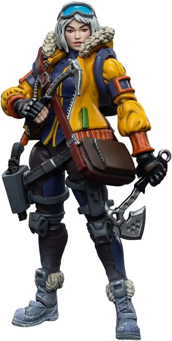 JOYTOY 1/18 Action Figures Oktavia Grimsdottir lcebreaker's Harpooner Collection Models (4 inch)