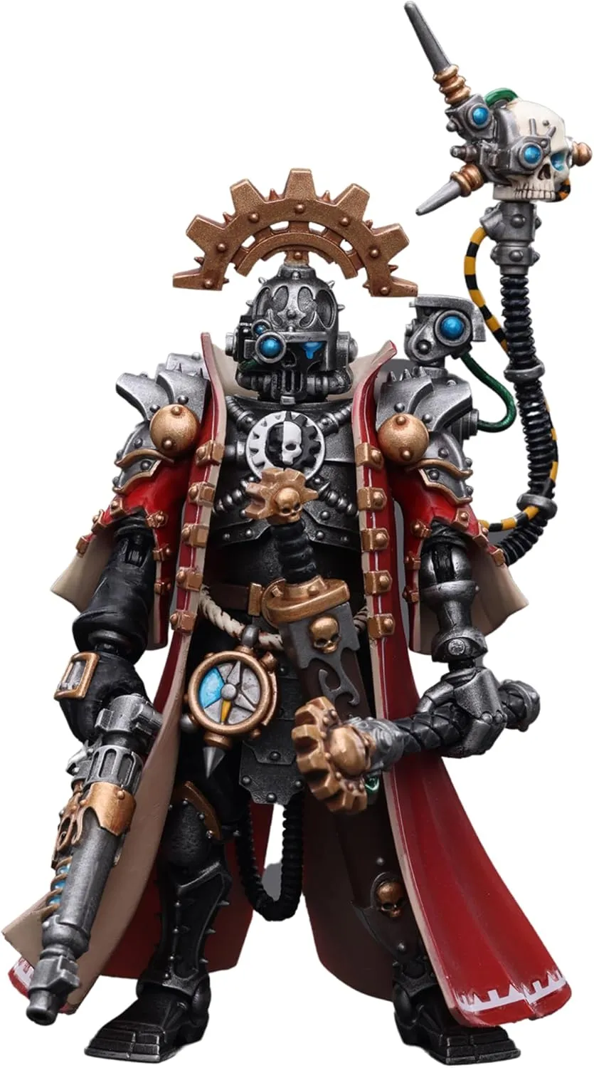 JOYTOY 1/18 Warhammer 40,000 Action Figure Adeptus Mechanicus Skitarii Marshal Collection Model (4.8 inch)