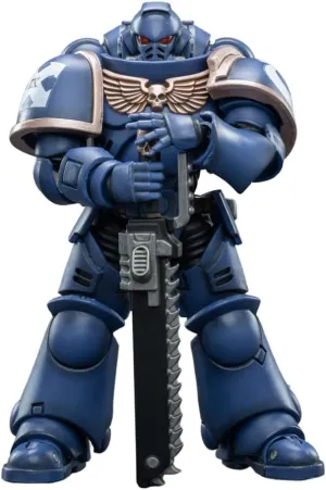 JOYTOY 1/18 Warhammer 40,000 Action Figure Ultramarines Intercessor Collection Model, 5.3 Inch (JT3310-v2)