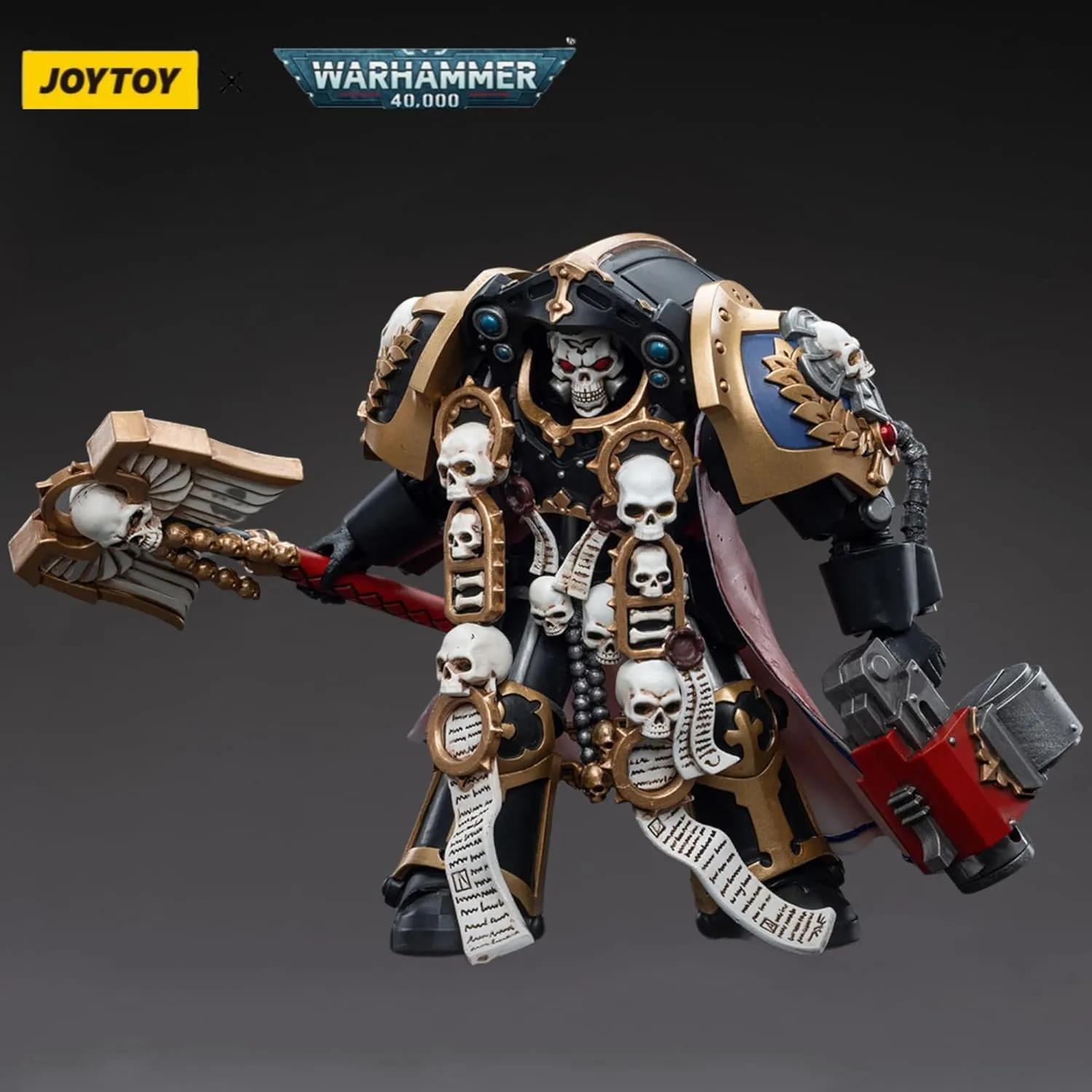 JOYTOY 1/18 Warhammer 40,000 Action Figure Ultramarines Terminator Chaplain Brother Vanius Collection Model