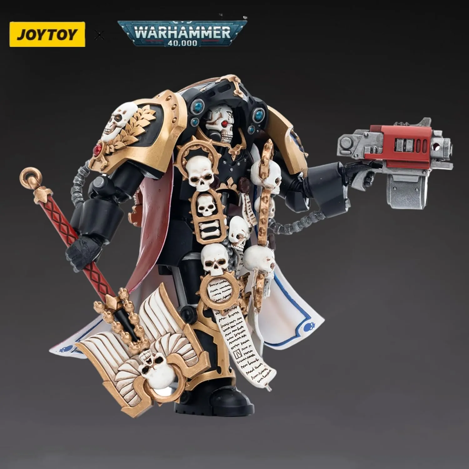 JOYTOY 1/18 Warhammer 40,000 Action Figure Ultramarines Terminator Chaplain Brother Vanius Collection Model