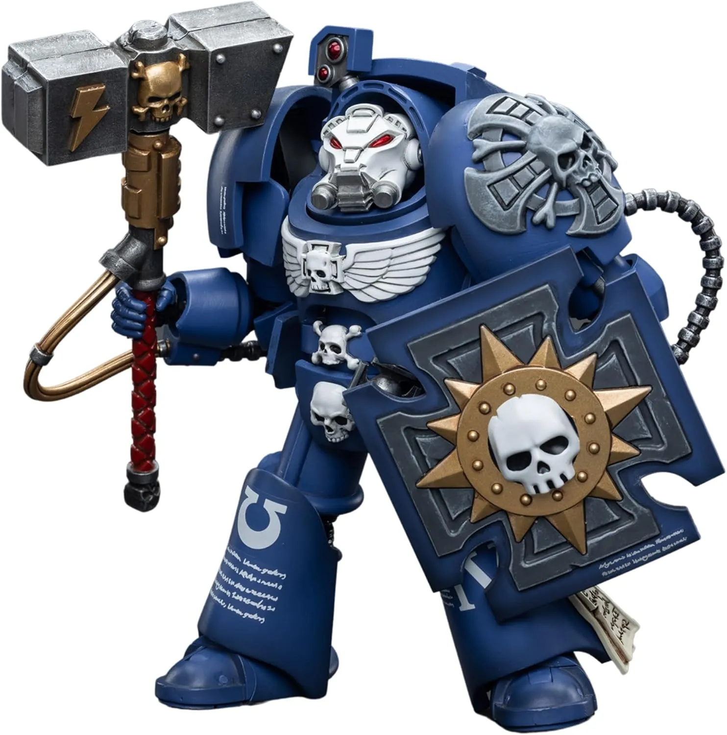 JOYTOY 1/18 Warhammer 40,000 Action Figure Ultramarines Terminators Brother Acastian Collection Model 4.2Inch