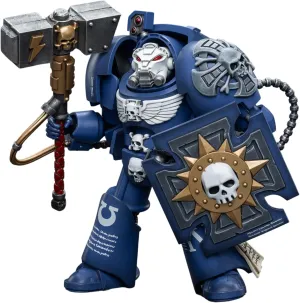 JOYTOY 1/18 Warhammer 40,000 Action Figure Ultramarines Terminators Brother Acastian Collection Model 4.2Inch