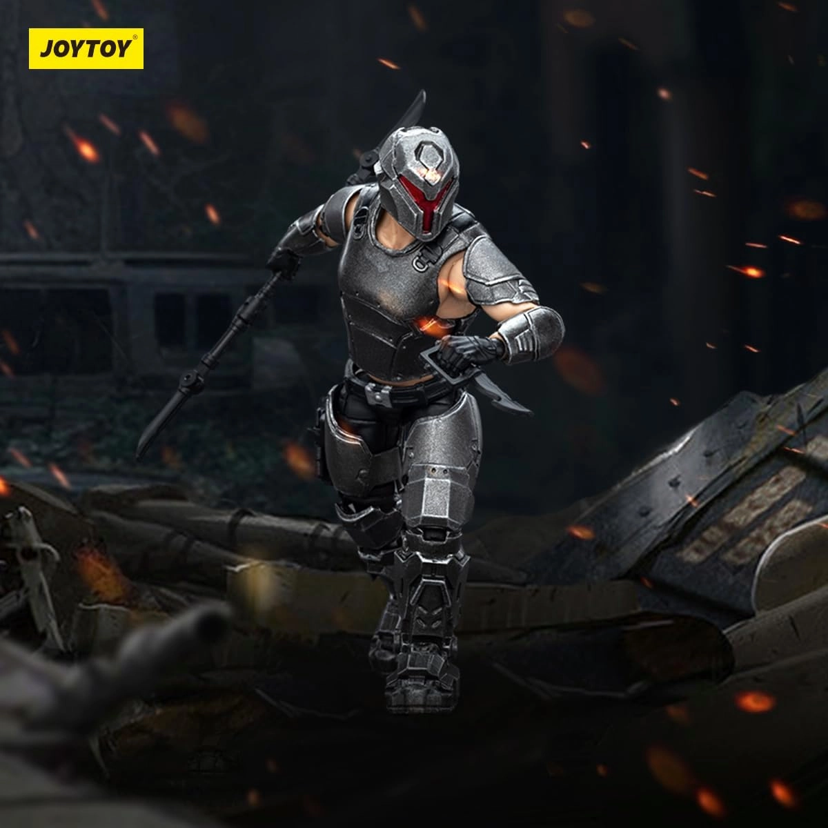 JOYTOY 1/18 Action Figure - Army Builder Promotion Pack Figure 24 -Jetpack Mercenary ABS & PVC, Perfect for Collectors & Decor - 4.1 Inch, 3.49 OZ (JT9701)