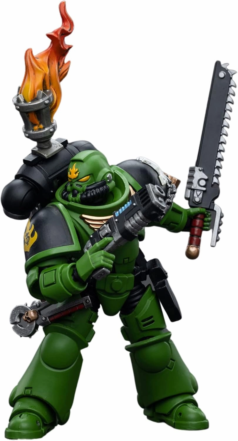 JOYTOY 1/18 Warhammer 40,000 Action Figure Salamanders Intercessors Sergeant Tsek'gan Collection Model