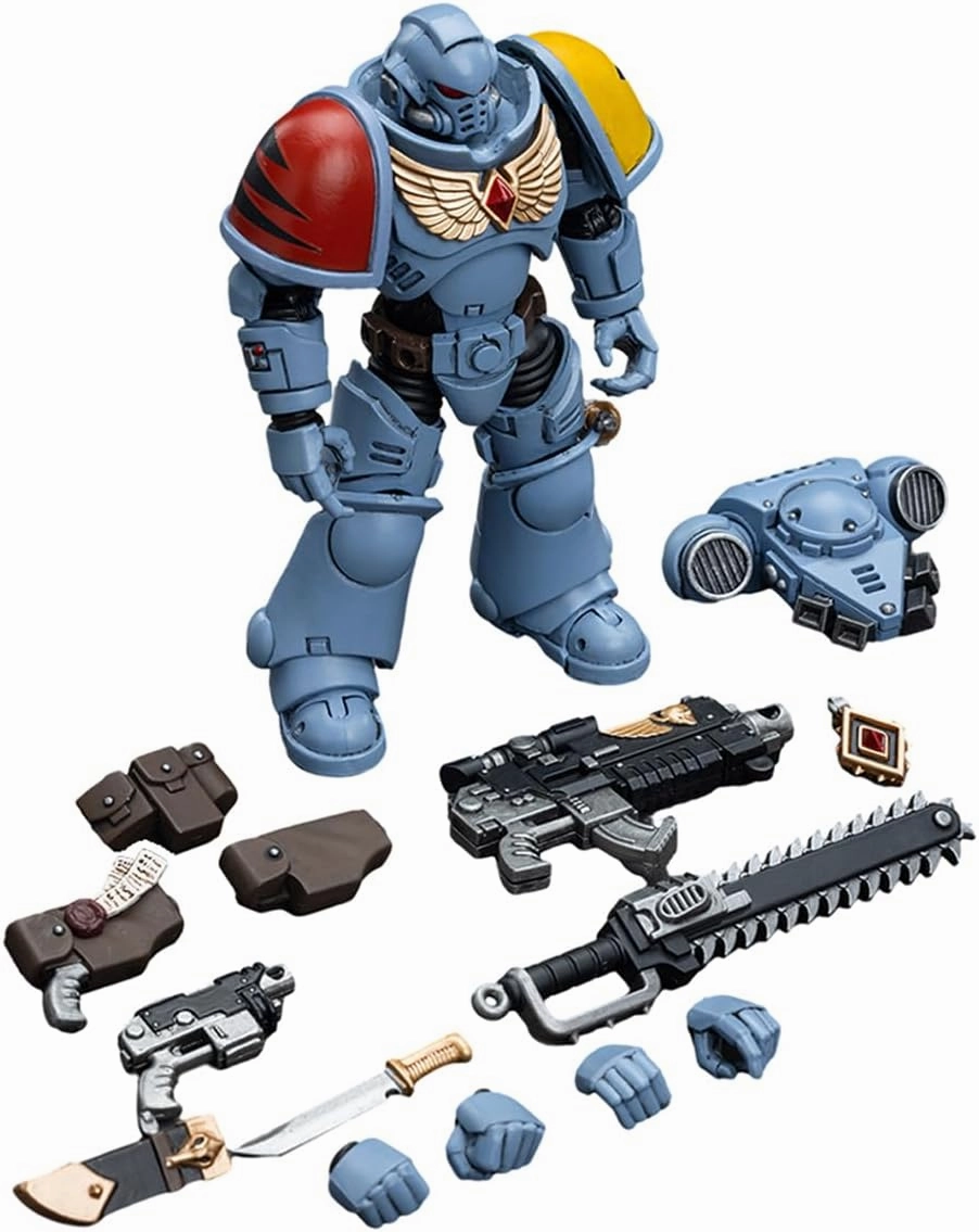 JOYTOY 1/18 Warhammer 40,000 Action Figure Space Wolves Intercessors, Warhammer 40K, Collection Model 4.2inch