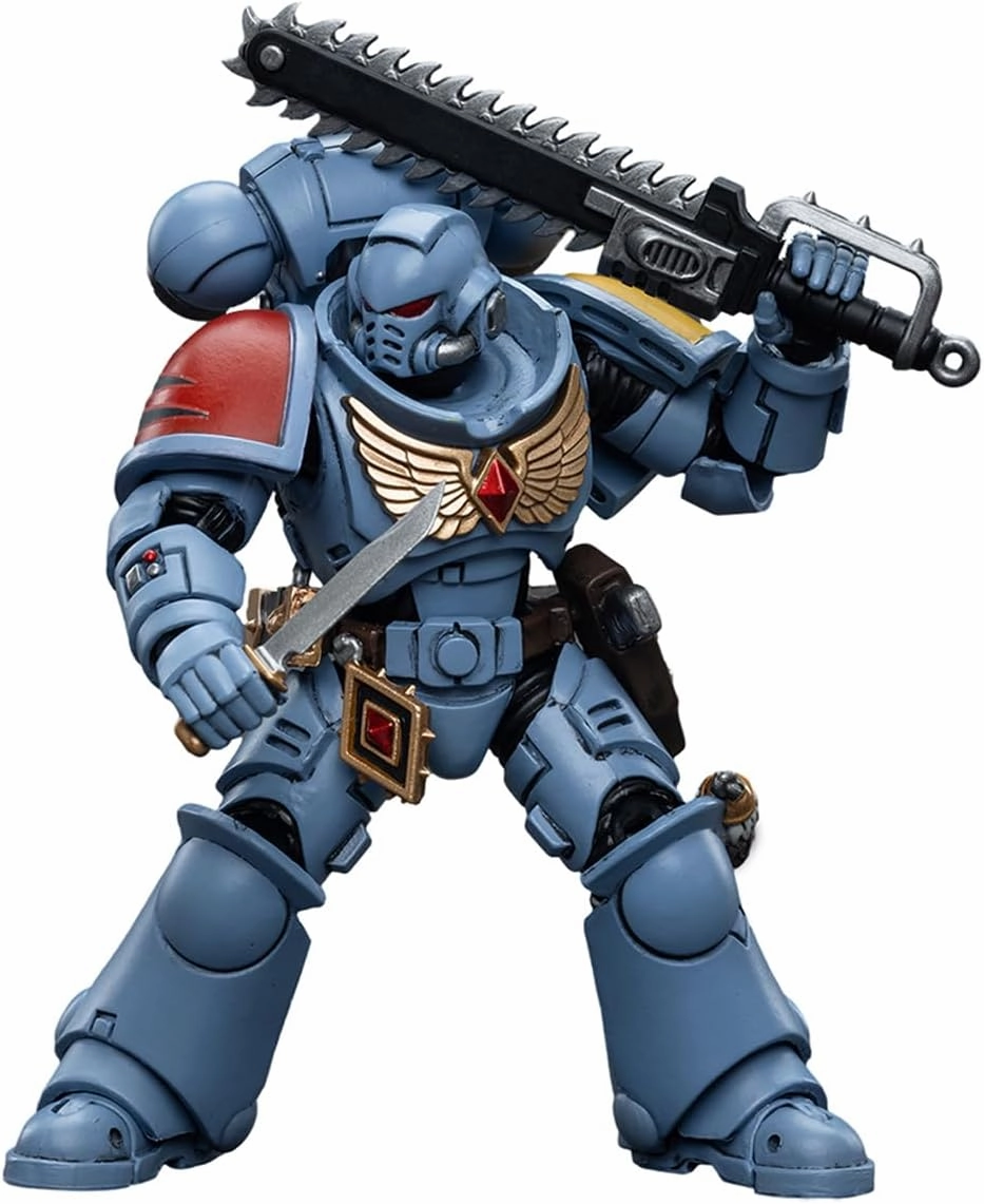 JOYTOY 1/18 Warhammer 40,000 Action Figure Space Wolves Intercessors, Warhammer 40K, Collection Model 4.2inch