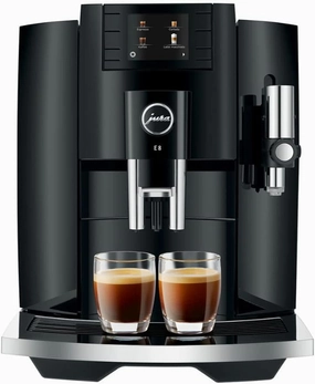 Jura E8 (NAA) 4th Gen Automatic Coffee Machine (Piano Black)