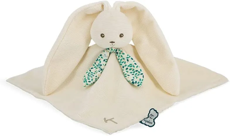 Kaloo - Square Doudou Rabbit Cream - Lapinoo - Soft Polyester and Micro-Velvet Baby Comfort Blankie - Early Development Toy - from Birth - K972206.