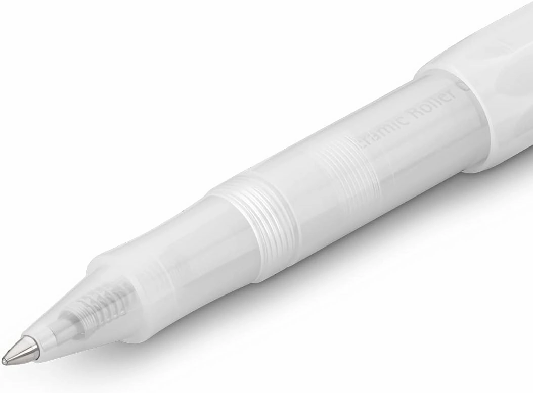 Kaweco FROSTED SPORT Rollerball Natural Coconut I Gel/Ballpoint Pen Including 0.7 mm Refill I in Pastel Design with Ceramic Ball 13.5 cm