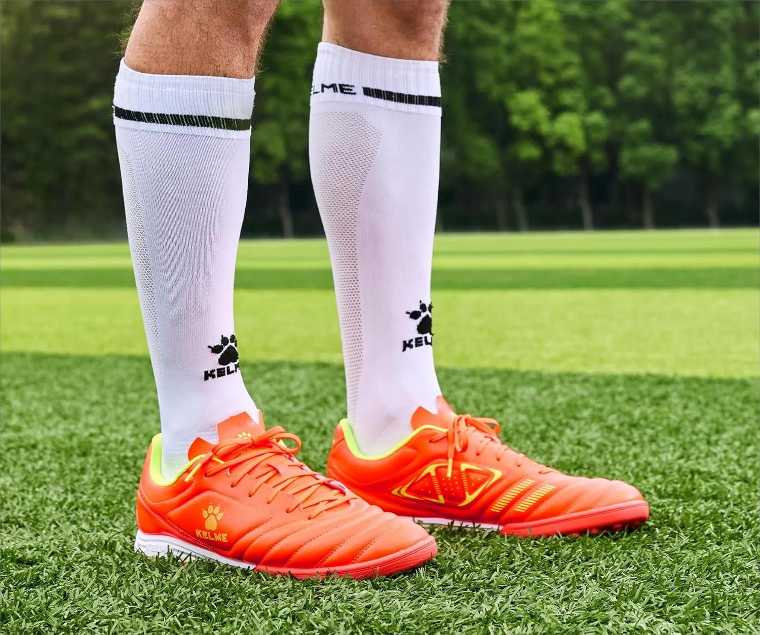 KELME Turf Soccer Shoes, Futsal Indoor Cleats for Men Women, Football Baseball