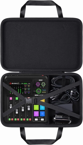 khanka Hard Travel Case Replacement for RODE RODECaster Duo Integrated Audio Production Studio