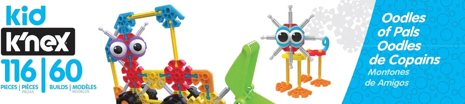 KID K’NEX – Oodles of Pals Building Set – 116 Pieces – Ages 3 and Up Preschool Educational Toy (Amazon Exclusive)