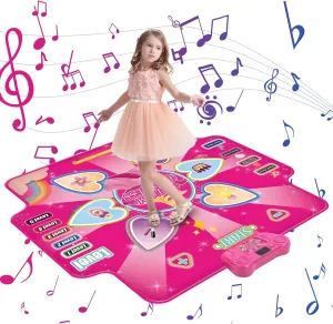 Kids Play Mats Kids Area Rug Non Skid Dance Mat for Girls Boys Music Kid Play Mat Dance Mats Carpet for Christmas Holiday