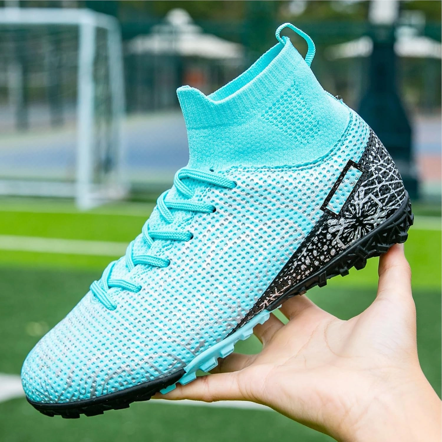 Kids Turf Soccer Shoes Boys Girls Youth Indoor Outdoor Soccer Cleats Football Shoes (Toddler/Little Kid/Big Kid)