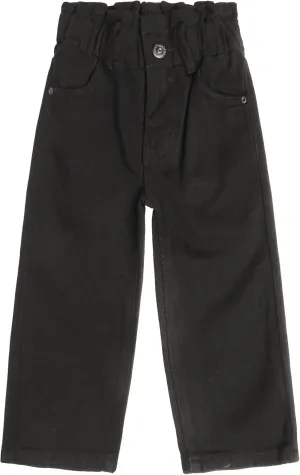 KIDSCOOL SPACE Baby Girls Boys Jeans, 12M-5T Little Kids Ribbed Waist with D-Rings Denim Pants