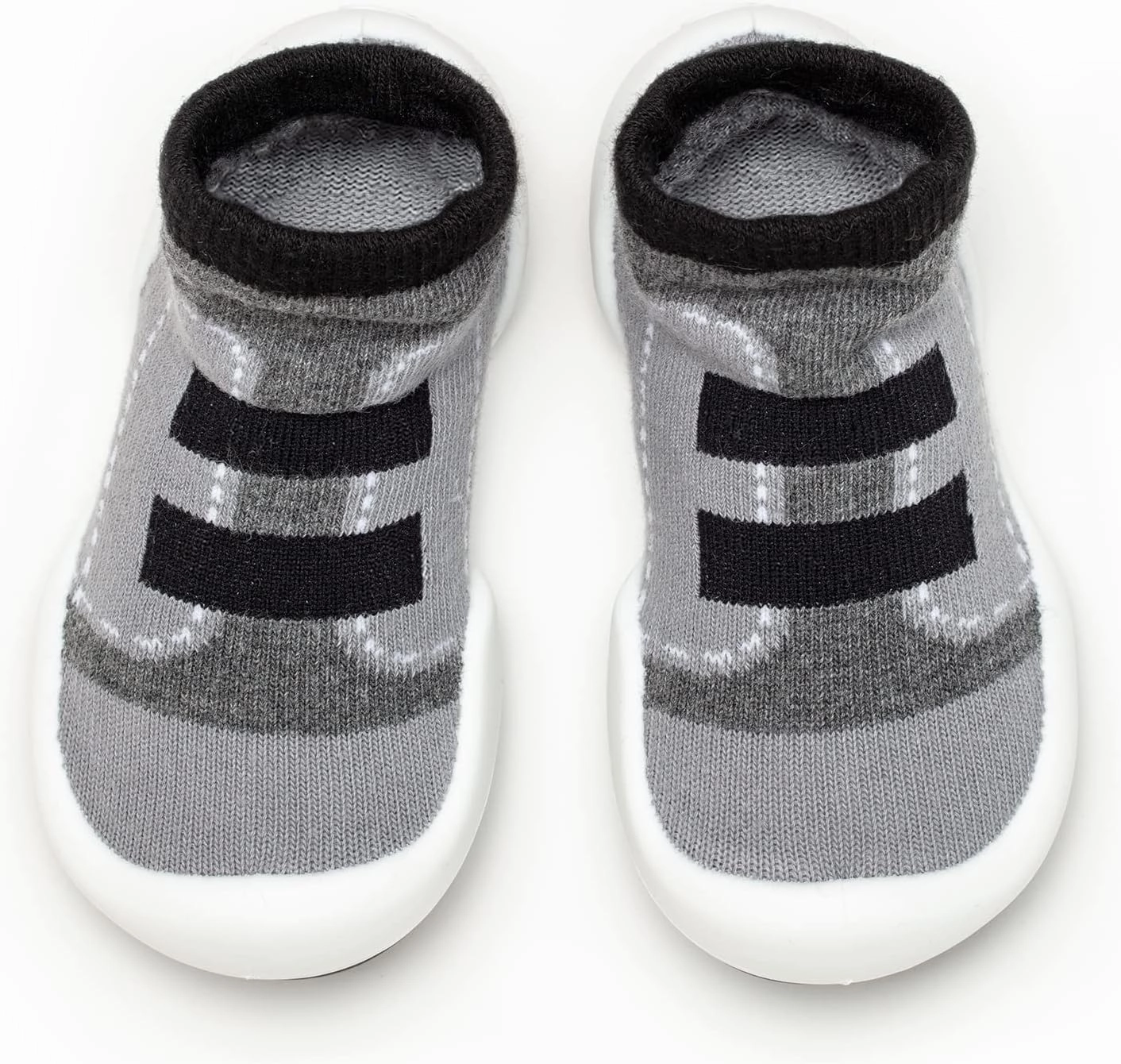 Komuello Baby and Toddler Shoes, Pull Up First Walker, Non Slip Bottom, Soft Cotton, Premium Sock Shoes - Walker