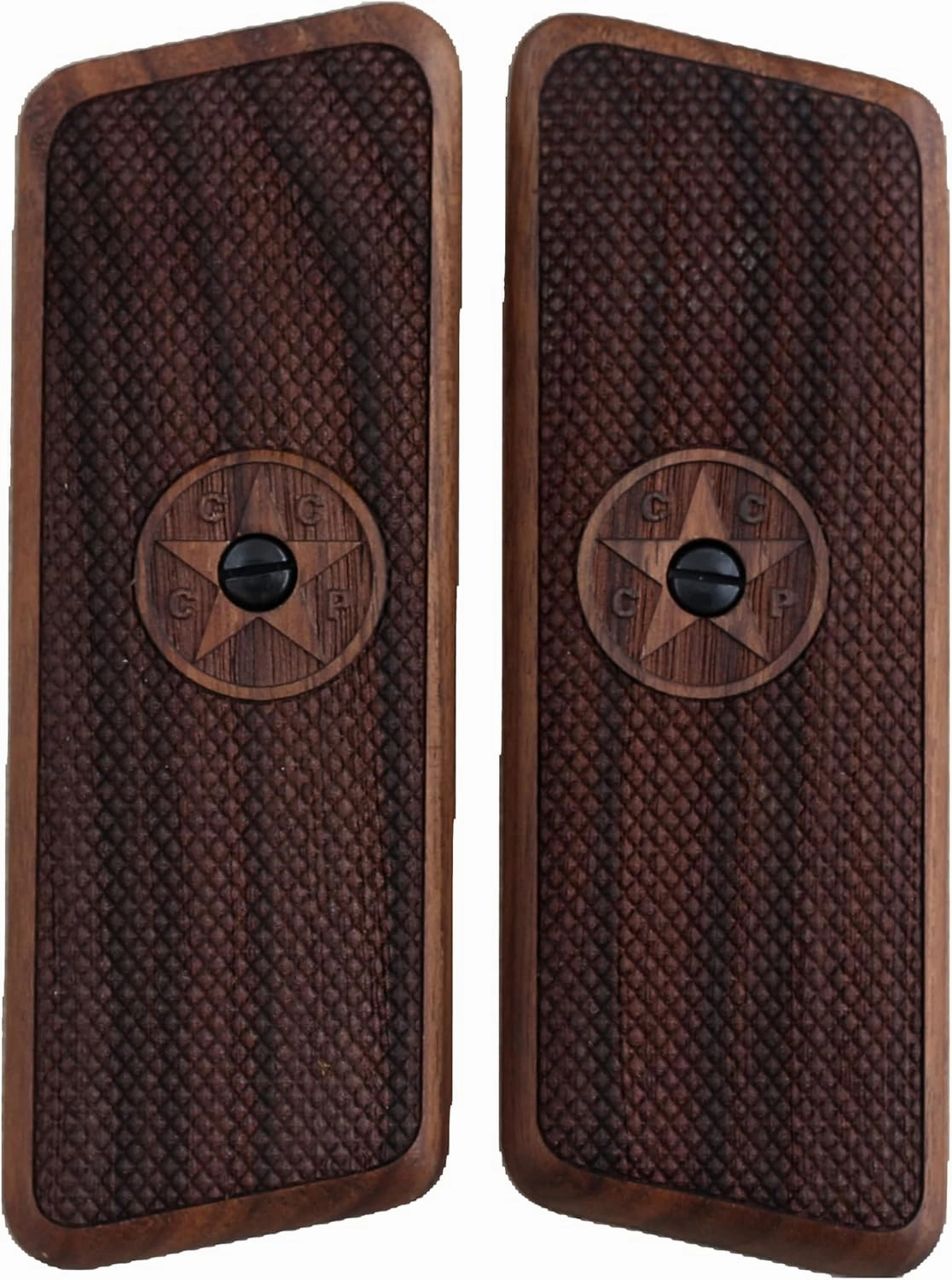 KSD Brand Tokarev TT-33 Compatible Walnut Grips Diamond
