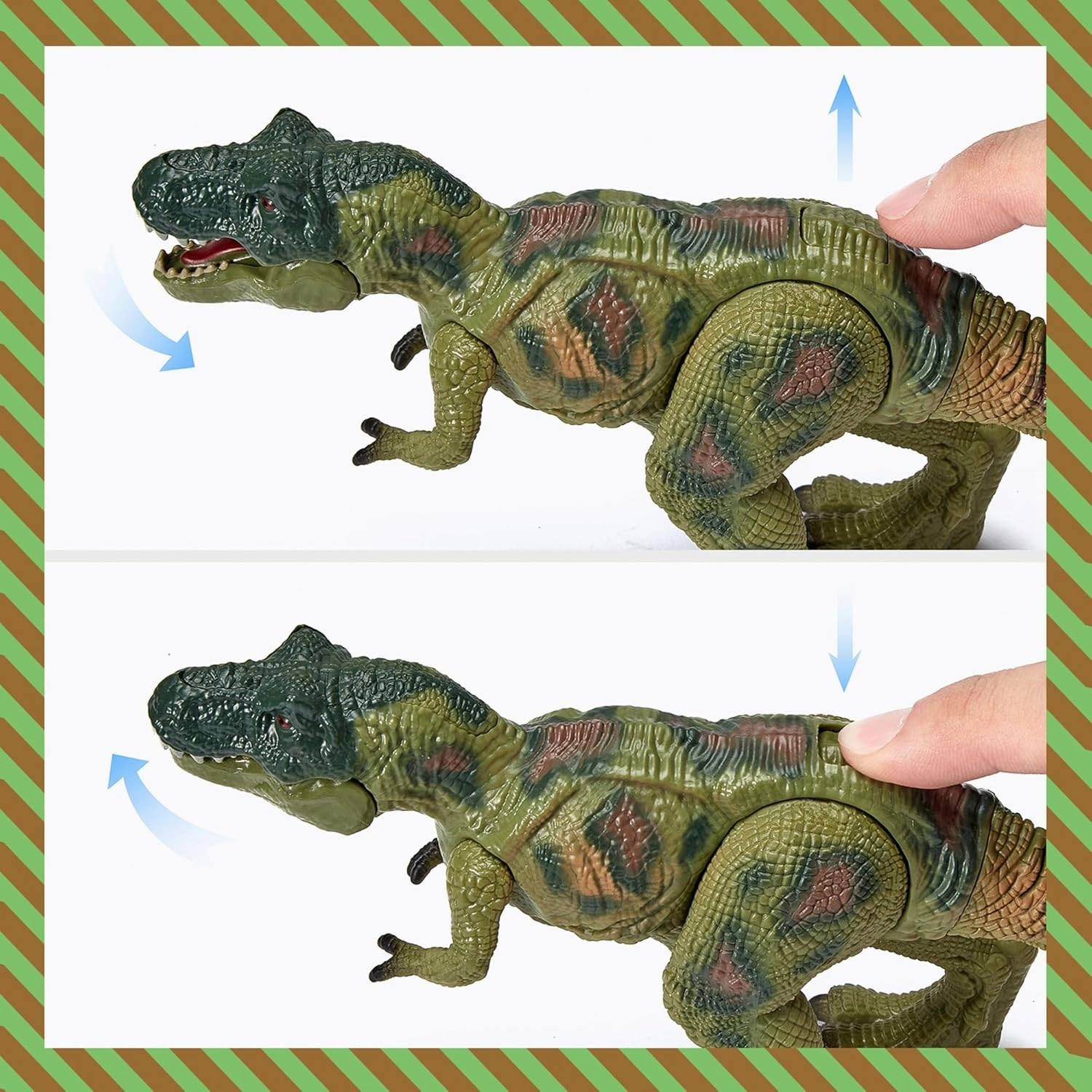 Large Dinosaur Park Gate Dino Nest of Eggs Realistic Dinosaur Toys for Kids 3-5 5-7 Jurassic World Dinosaur Figures Tyrannosaurus Play Set for Kids Toddler Boys Girls