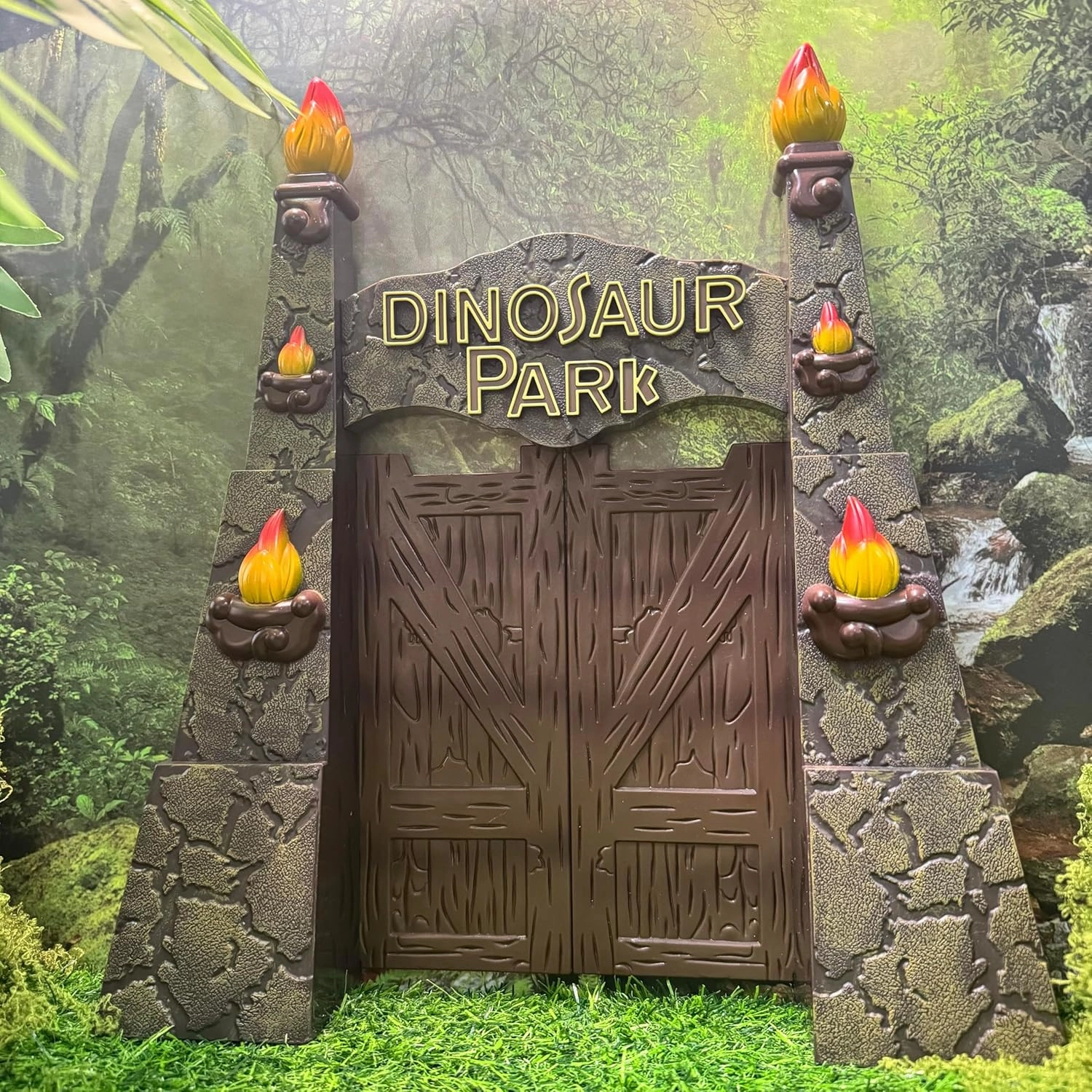 Large Dinosaur Park Gate Dino Nest of Eggs Realistic Dinosaur Toys for Kids 3-5 5-7 Jurassic World Dinosaur Figures Tyrannosaurus Play Set for Kids Toddler Boys Girls