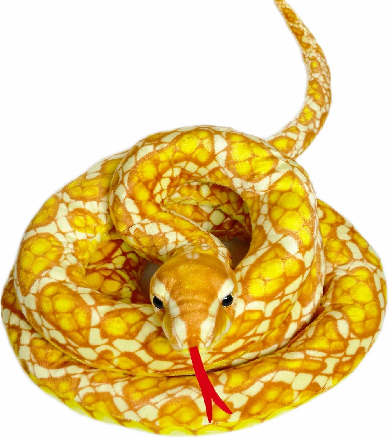 Large Snake Stuffed Animal Plush Toy (39 Inches, Yellow)