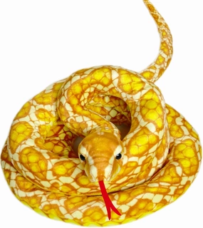 Large Snake Stuffed Animal Plush Toy (39 Inches, Yellow)