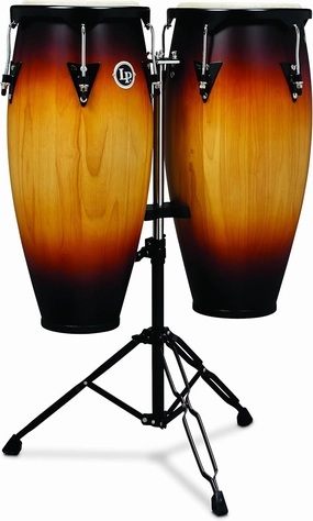 Latin Percussion LP City Wood Congas 10" & 11" Set - Vintage Sunburst