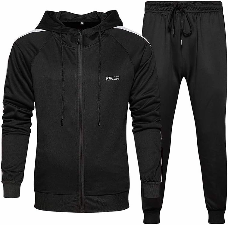 Lavnis Men's Casual Tracksuit Long Sleeve Running Jogging Athletic Sports Set