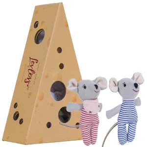 LEVLOVS Mouse in a Matchbox & Mice in Matchbox Linen Doll Swedish Mouse Doll Toy Baby Registry Gift