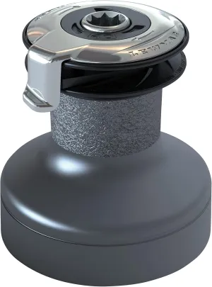Lewmar 45ST EVO Self Tailing Alloy Winch in Grey – Two Speed Size 45 Winch, Gear Ratio of 2.8:1 in 1st Gear; 11.2: 1 in 2nd Gear, Measures 8-1/16" Base Diameter and 9-11/32" H, no Tools Required