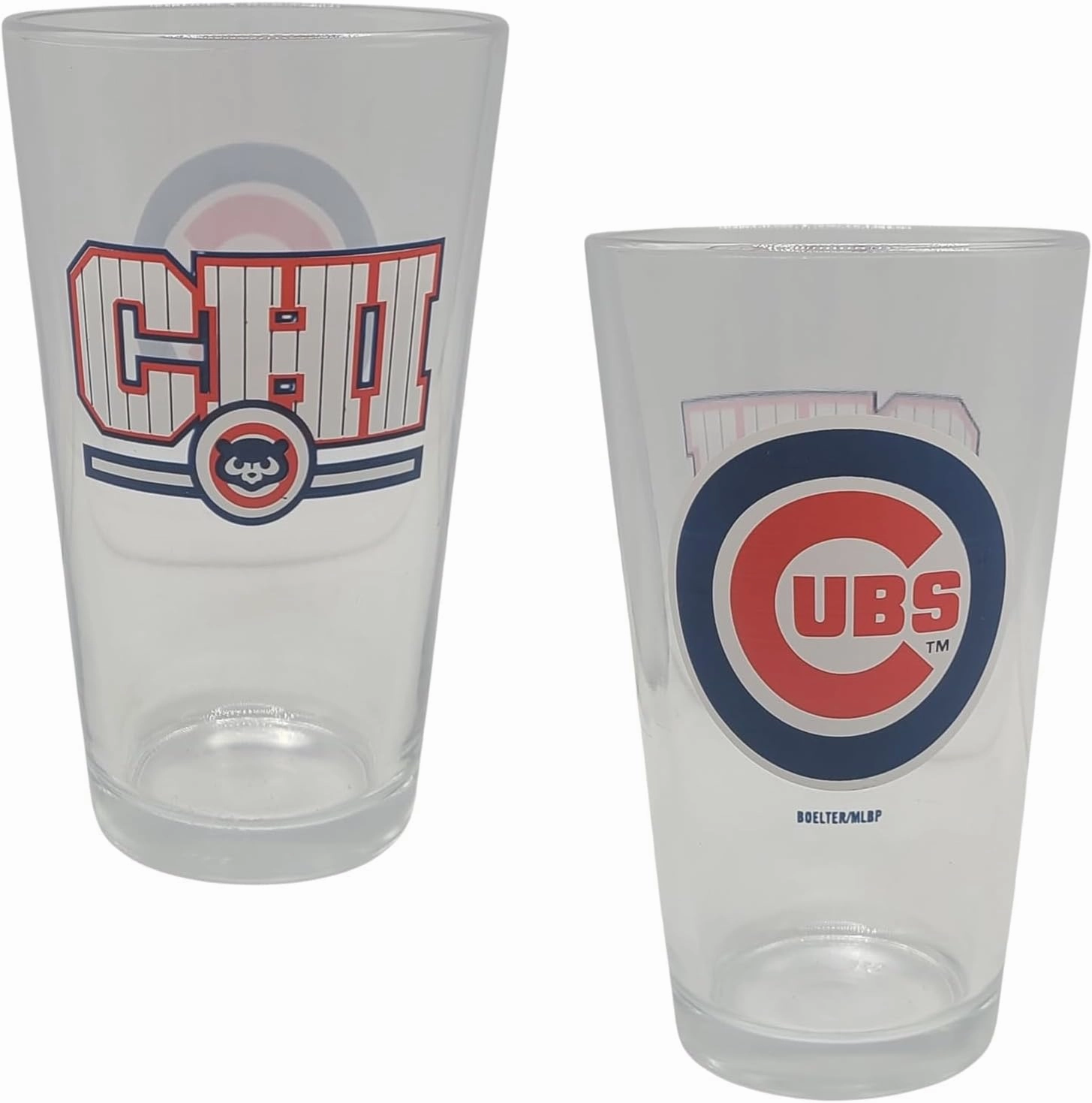 Licensed MLB Letterman 16oz Pint Glass (Chicago Cubs)