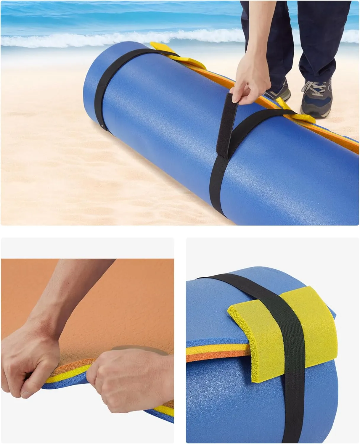 Lily Pad Floating Mat for Lake & Pool, 8'/9'/12' Extra Large Floating Water Mat, 3-Layer Tear-Resistant XPE Foam Suitable for Adults and Kids