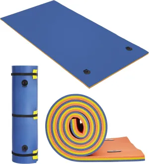 Lily Pad Floating Mat for Lake & Pool, 8'/9'/12' Extra Large Floating Water Mat, 3-Layer Tear-Resistant XPE Foam Suitable for Adults and Kids
