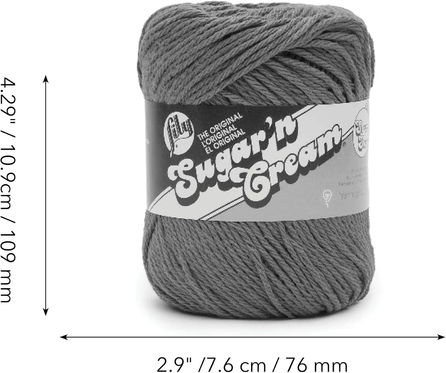 Lily Sugar'N Cream Super Size Pebble Beach Yarn - 6 Pack of 85g/3oz - Cotton - 4 Medium (Worsted) - 150 Yards - Knitting/Crochet