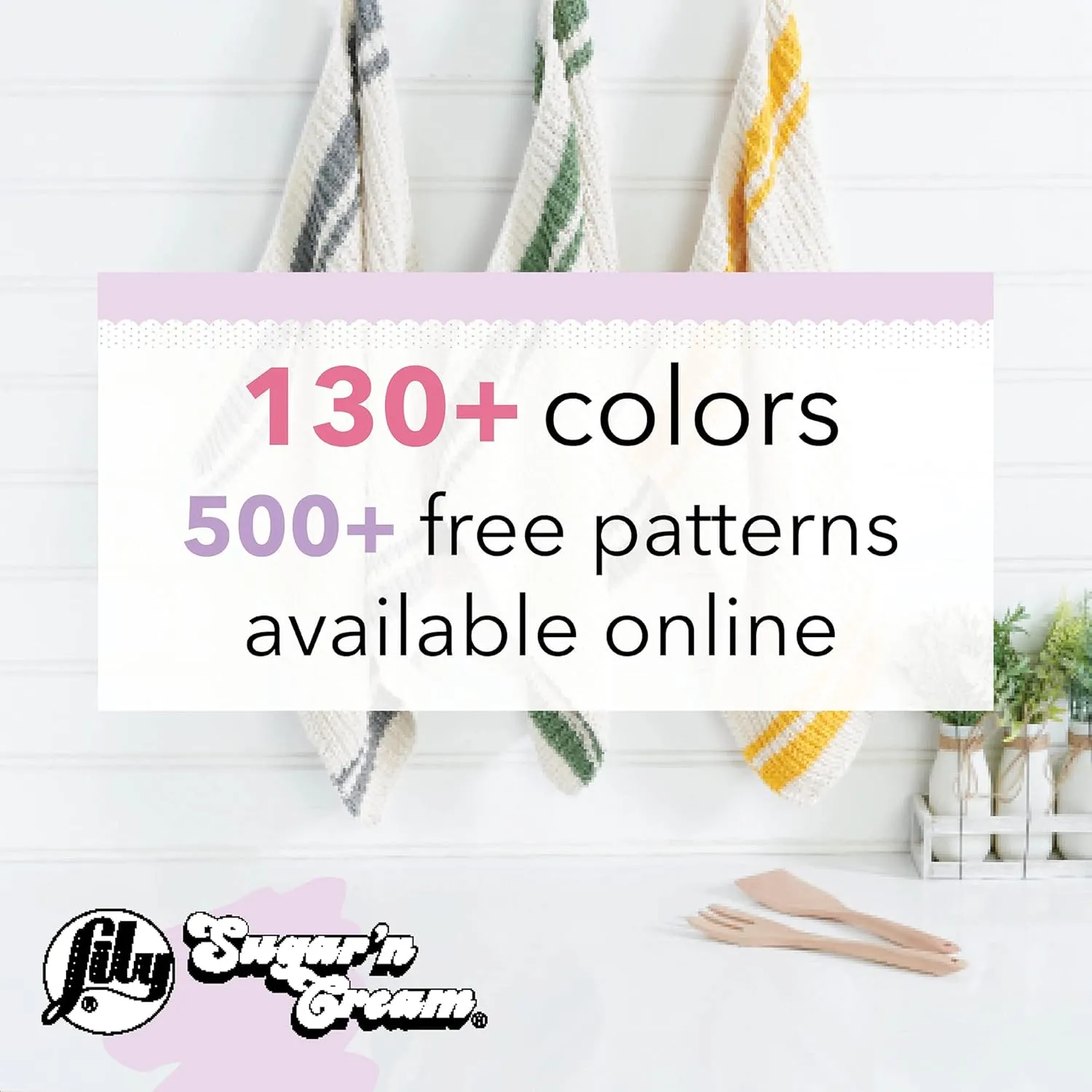 Lily Sugar'N Cream Super Size Pebble Beach Yarn - 6 Pack of 85g/3oz - Cotton - 4 Medium (Worsted) - 150 Yards - Knitting/Crochet