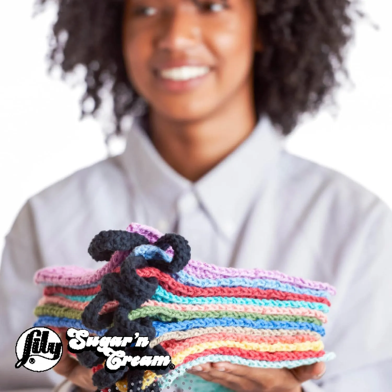 Lily Sugar'N Cream Super Size Pebble Beach Yarn - 6 Pack of 85g/3oz - Cotton - 4 Medium (Worsted) - 150 Yards - Knitting/Crochet