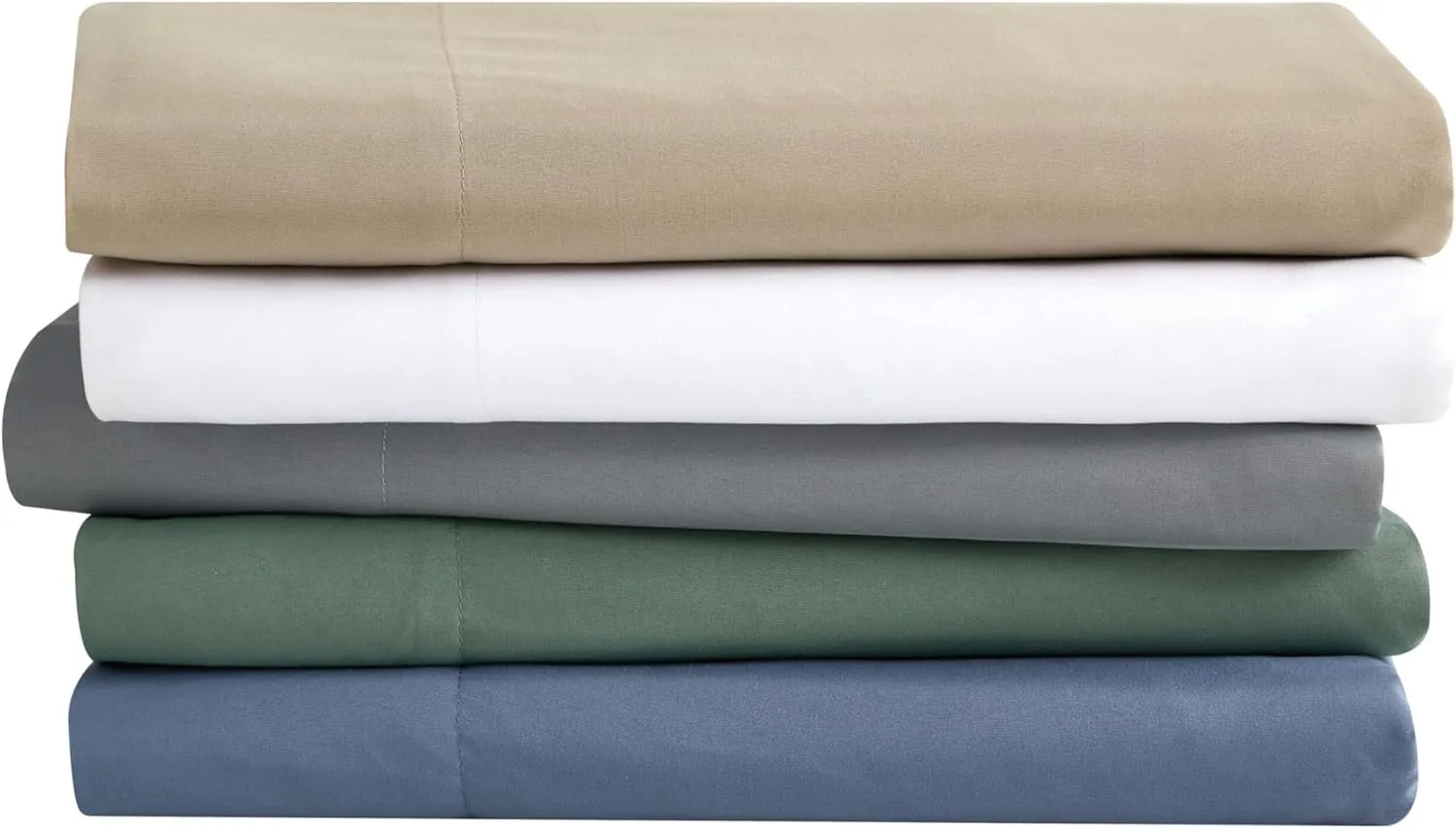 LONDON FOG Garment Washed Solid Sheet Set Grey Microfiber 4-Piece Queen Sheet Set, Solid Themed, Deep Pocket, Adult and Teen, Oeko-TEX Certified