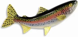 LX Handpainted Rainbow Trout Statue Game Fish Replica 10"